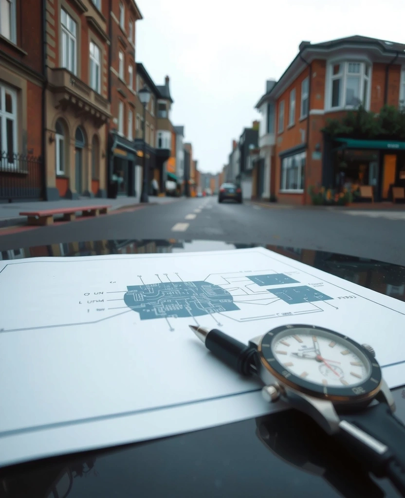 Technical Blueprint Visualization